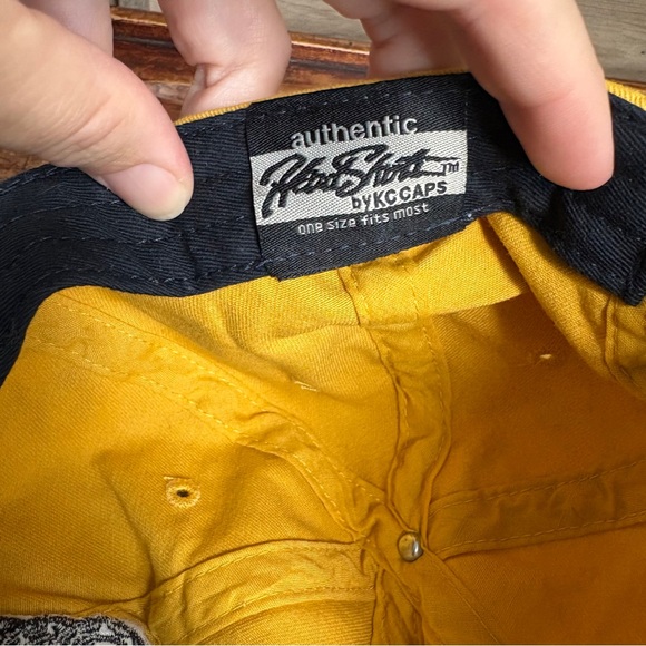 Don't Tread on Me Snake Embroidered Yellow Hat Adult Adjustable Ball Cap - Picture 9 of 9